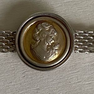 925 Sterling silver cameo  bracelet vintage